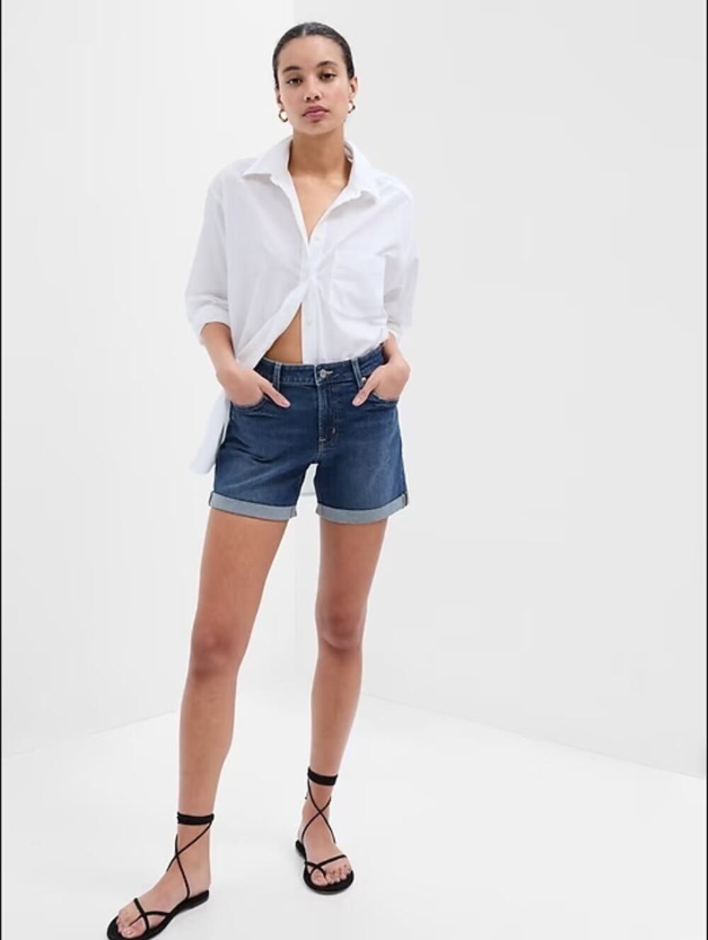 GAP Dark Blue Jeans Shorts Sz.28/8 RN# 54023